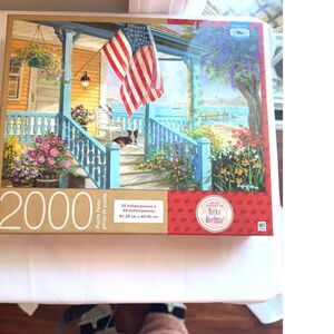 2000 piece puzzle Nicky Boehme  Home Sweet Home open but complete